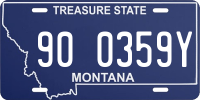 MT license plate 900359Y
