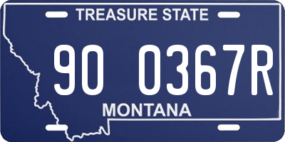 MT license plate 900367R