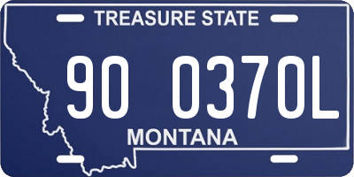 MT license plate 900370L