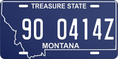 MT license plate 900414Z