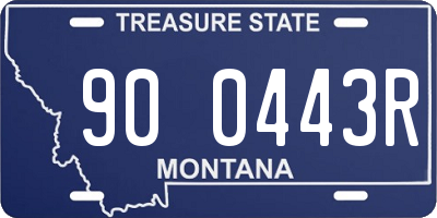 MT license plate 900443R