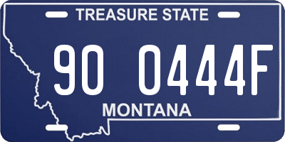 MT license plate 900444F