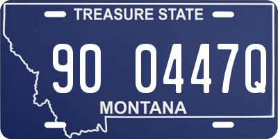 MT license plate 900447Q