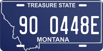 MT license plate 900448E