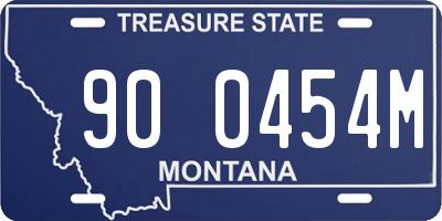 MT license plate 900454M