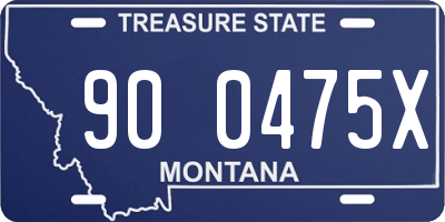 MT license plate 900475X