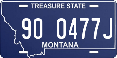 MT license plate 900477J