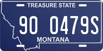 MT license plate 900479S