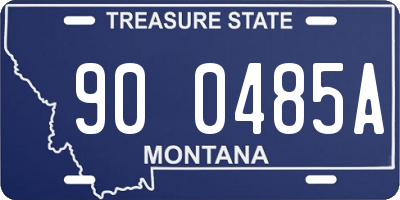 MT license plate 900485A