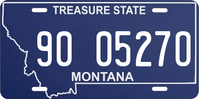 MT license plate 900527O