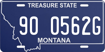 MT license plate 900562G