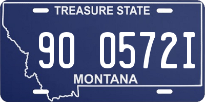 MT license plate 900572I