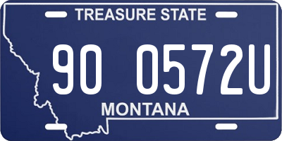 MT license plate 900572U