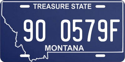 MT license plate 900579F