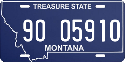 MT license plate 900591O