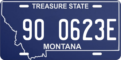 MT license plate 900623E