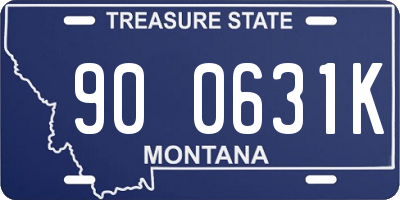 MT license plate 900631K