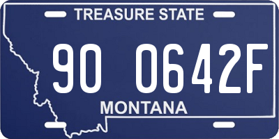 MT license plate 900642F