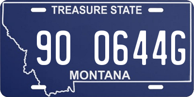 MT license plate 900644G
