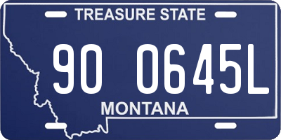 MT license plate 900645L