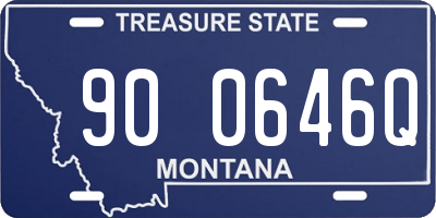 MT license plate 900646Q