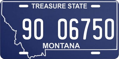 MT license plate 900675O