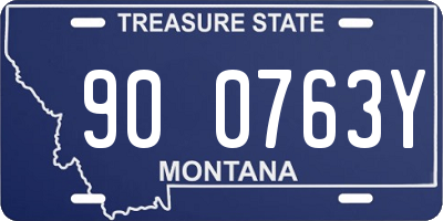 MT license plate 900763Y