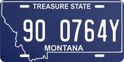 MT license plate 900764Y