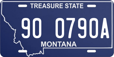 MT license plate 900790A