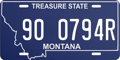 MT license plate 900794R