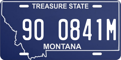 MT license plate 900841M