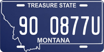 MT license plate 900877U