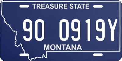 MT license plate 900919Y