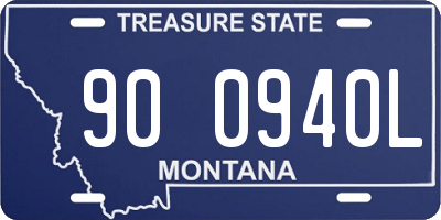 MT license plate 900940L