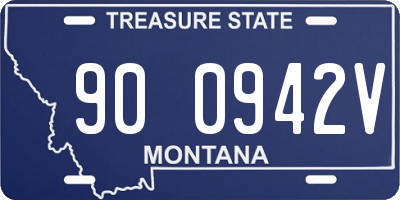 MT license plate 900942V