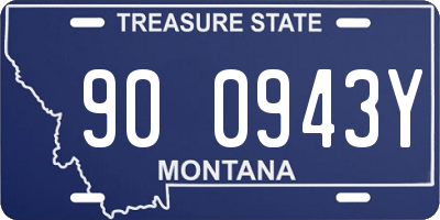 MT license plate 900943Y
