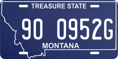 MT license plate 900952G