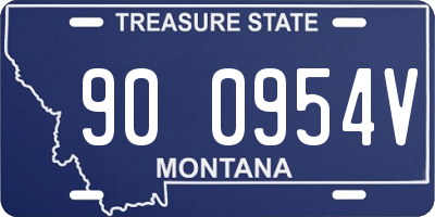 MT license plate 900954V
