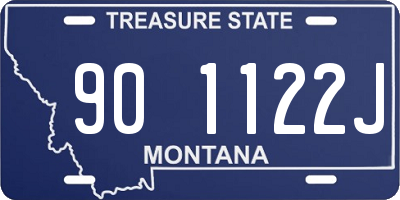 MT license plate 901122J