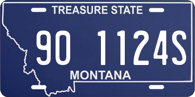 MT license plate 901124S