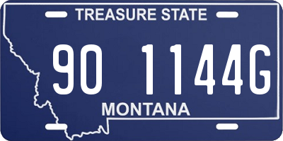 MT license plate 901144G