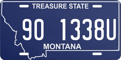 MT license plate 901338U
