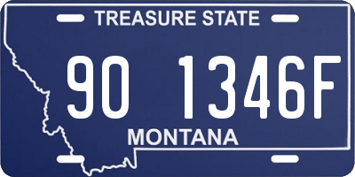 MT license plate 901346F