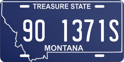 MT license plate 901371S