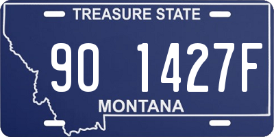 MT license plate 901427F