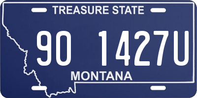 MT license plate 901427U