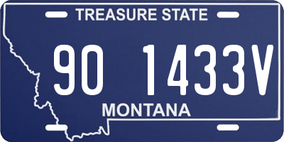 MT license plate 901433V