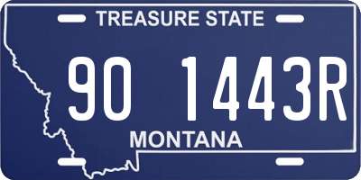 MT license plate 901443R