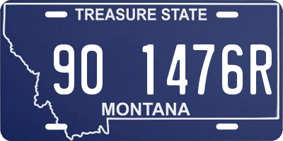 MT license plate 901476R