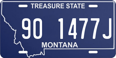MT license plate 901477J